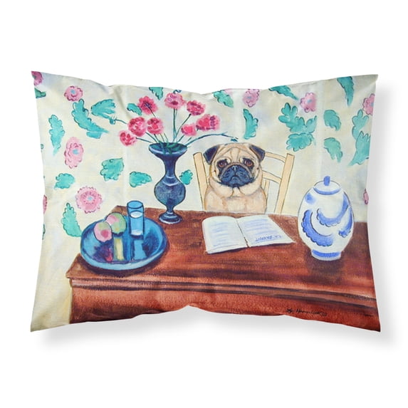 Carolines Treasures 7253PILLOWCASE Pug Fabric Standard Pillowcase Standard multicolor