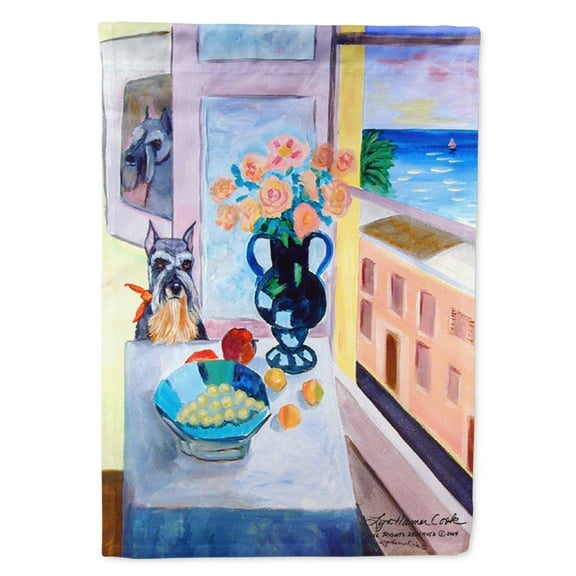 Carolines Treasures 7255-FLAG-PARENT Schnauzer Flag  multicolor