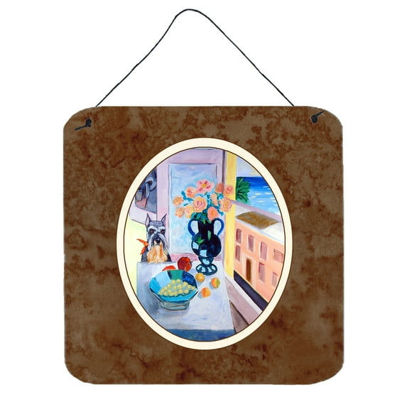 Carolines Treasures 7255DS66 Schnauzer Wall or Door Hanging Prints 6x6 multicolor