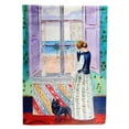 thumbnail image 1 of Carolines Treasures 7268-FLAG-PARENT Lady with her Schipperke Flag  multicolor, 1 of 2