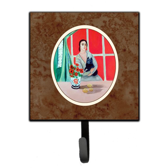Carolines Treasures 7269SH4 Lady with her Schipperke Leash or Key Holder 7Hx4.25W multicolor