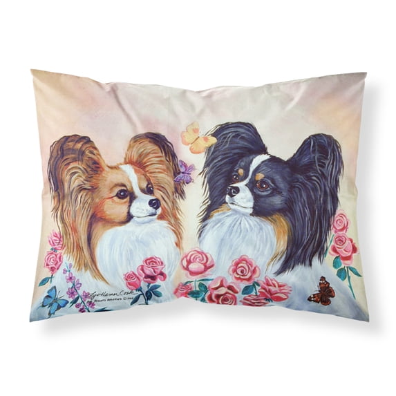 Carolines Treasures 7272PILLOWCASE Papillon Fabric Standard Pillowcase Standard multicolor