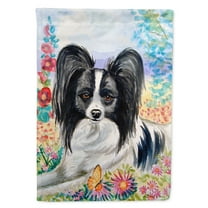 Carolines Treasures 7273-FLAG-PARENT Papillon Flag  multicolor