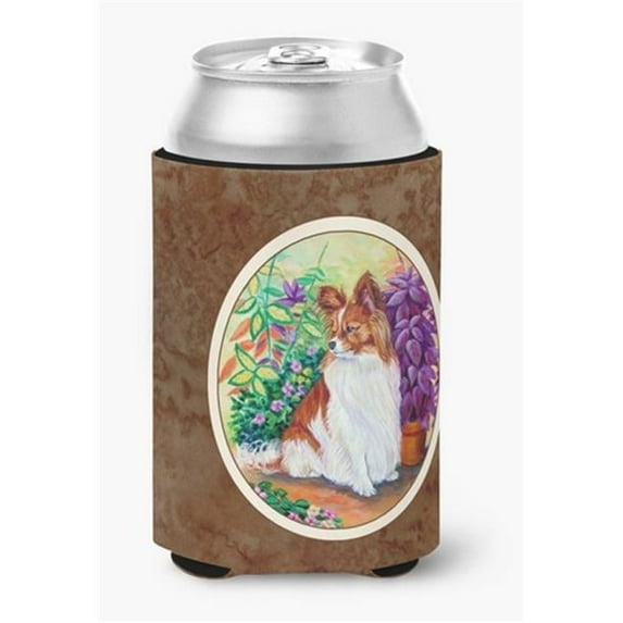 Caroline's Treasures 7274CC Papillon Can or Bottle Hugger, Can Hugger, multicolor