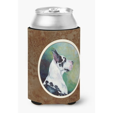 Carolines Treasures 7278CC Harlequin Great Dane Can or Bottle Hugger Can Hugger multicolor