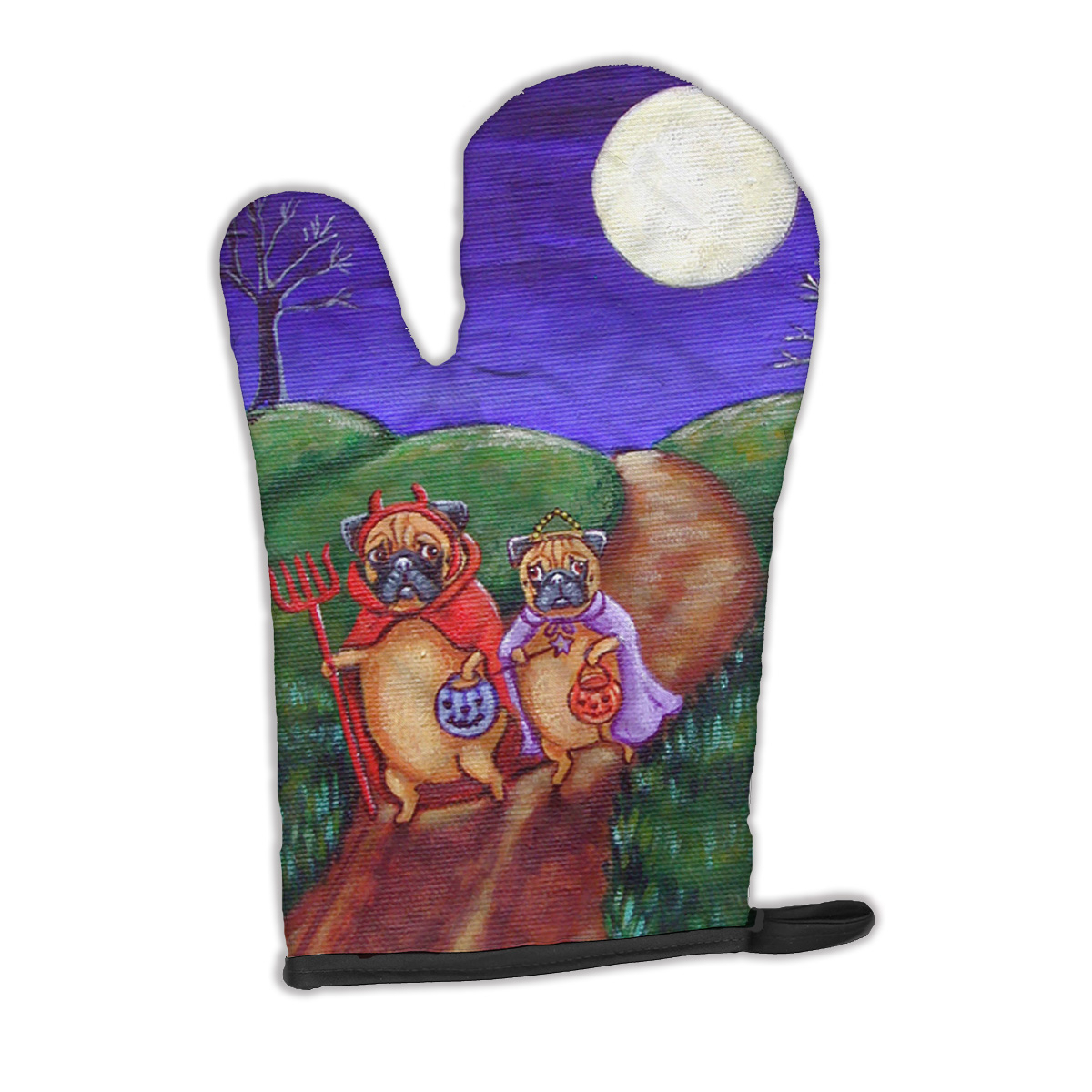 Trick or Treat Halloween Pug Oven Mitt