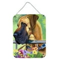 thumbnail image 1 of Great Dane Natural Ears Fawn in Flowers Wall or Door Hanging Prints, 1 of 2