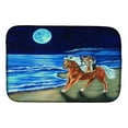 thumbnail image 1 of Corgi Beach Ride on Horse Dish Drying Mat, 1 of 2