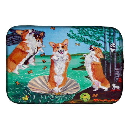 Corgi Birth of Venus Dish Drying Mat