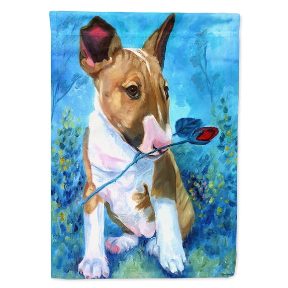 Bull Terrier Rose for Mom Flag Canvas House Size