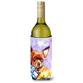 thumbnail image 1 of Carolines Treasures 7340LITERK Chihuahua with Teddy Bear Wine Bottle Hugger Wine Bottle multicolor, 1 of 1