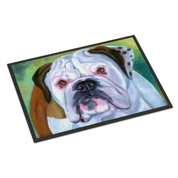 Carolines Treasures 7350MAT Miss English Bulldog Doormat 18x27 27"L x 18"W multicolor