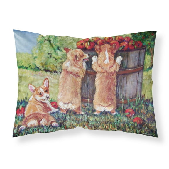 Carolines Treasures 7351PILLOWCASE Helper Corgis Fabric Standard Pillowcase Standard multicolor