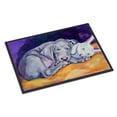 thumbnail image 1 of Carolines Treasures 7354MAT Weimaraner Snuggle Bunny Doormat 18x27 27"L x 18"W multicolor, 1 of 4