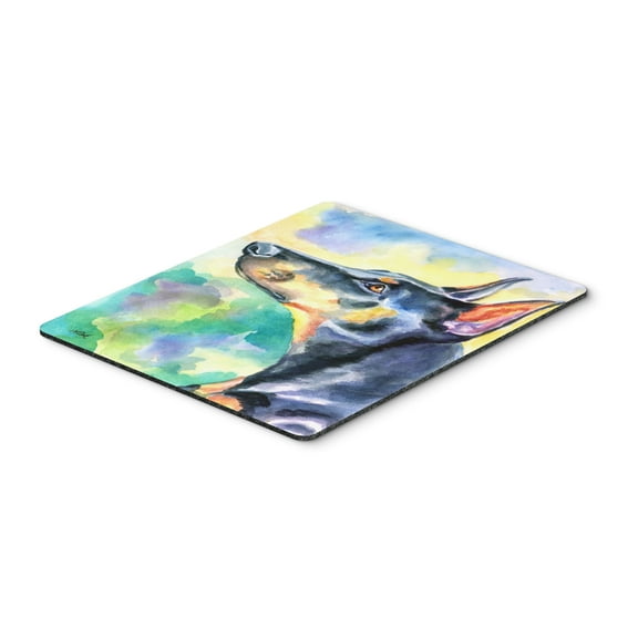 Carolines Treasures 7372MP Watercolor Doberman Mouse Pad Hot Pad or Trivet Large multicolor