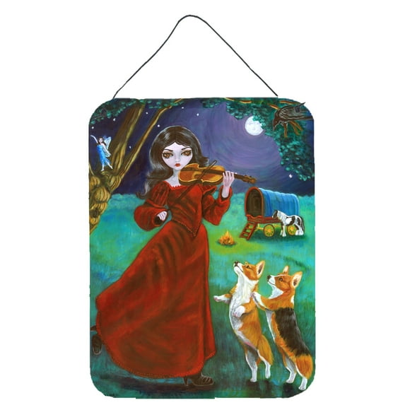 Fairy Moon Dance with Corgi Wall or Door Hanging Prints