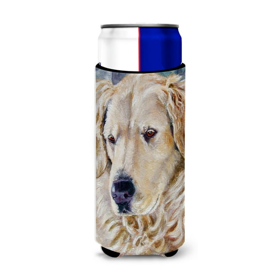 Carolines Treasures 7382MUK Golden Retriver Contemplation Ultra Hugger for slim cans Slim Can multicolor