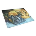 thumbnail image 1 of Carolines Treasures 7401LCB Boxer Pup Glass Cutting Board Large 12H x 16W multicolor, 1 of 2