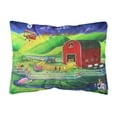 thumbnail image 1 of Carolines Treasures 7404PW1216 Corgi Barn Dance Fabric Decorative Pillow , 12H x16W, multicolor, 1 of 3