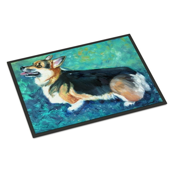 Carolines Treasures 7408MAT Corgi Pembroke Doormat 18x27 27"L x 18"W multicolor