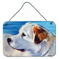 thumbnail image 1 of Carolines Treasures 7417DS812 Great Pyrenees at the Beach Wall or Door Hanging Prints 8x12 multicolor, 1 of 1