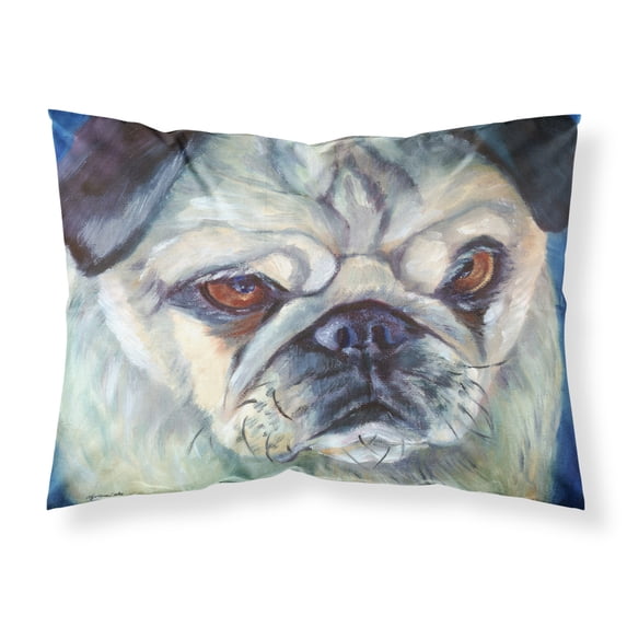 Carolines Treasures 7422PILLOWCASE Pug in Thought Fabric Standard Pillowcase Standard multicolor
