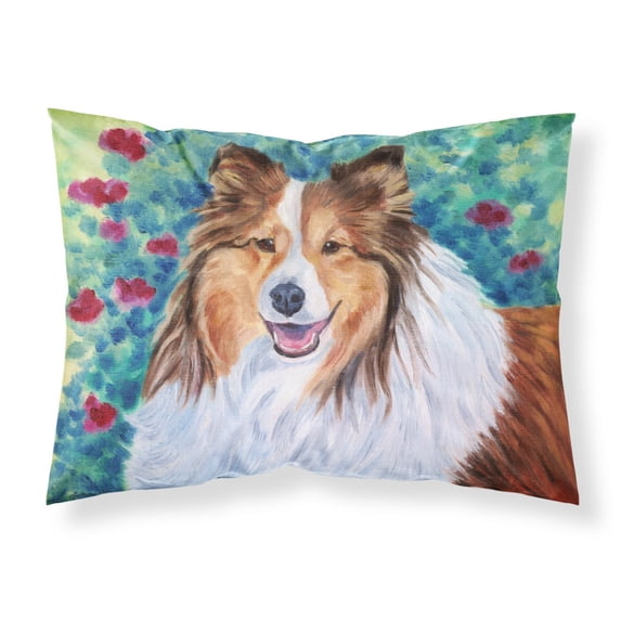 Carolines Treasures 7424PILLOWCASE Sheltie Fabric Standard Pillowcase Standard multicolor