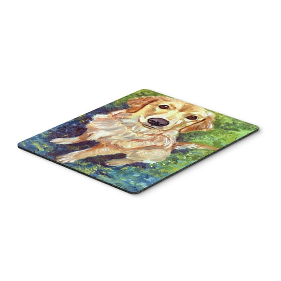 Carolines Treasures 7428MP Golden Retriever Patience Mouse Pad Hot Pad or Trivet Large multicolor
