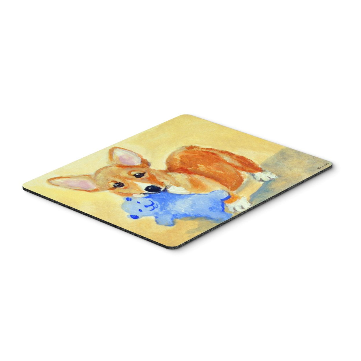 Carolines Treasures 7416PILLOWCASE Corgi Playing Poker Fabric Standard Pillowcase Standard Multicolor