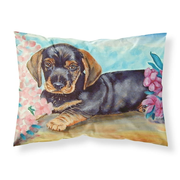 Carolines Treasures 7501PILLOWCASE Dachshund Fabric Standard Pillowcase Standard multicolor