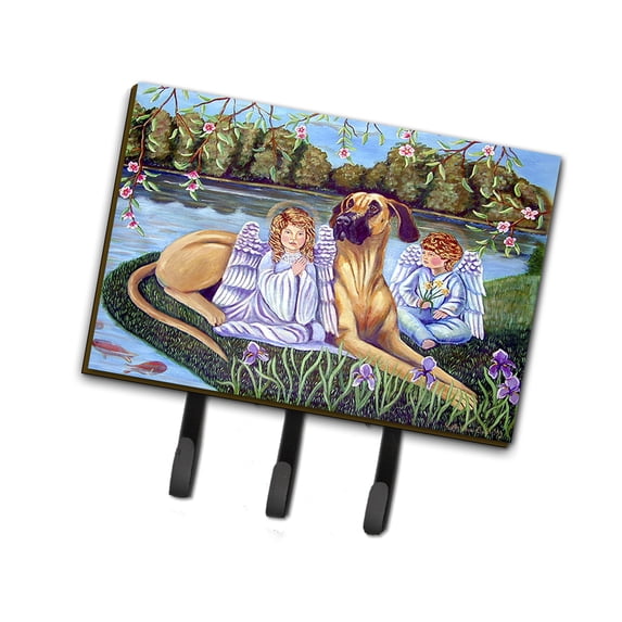 Carolines Treasures 7507TH68 Angels with Great Dane Leash or Key Holder Triple multicolor