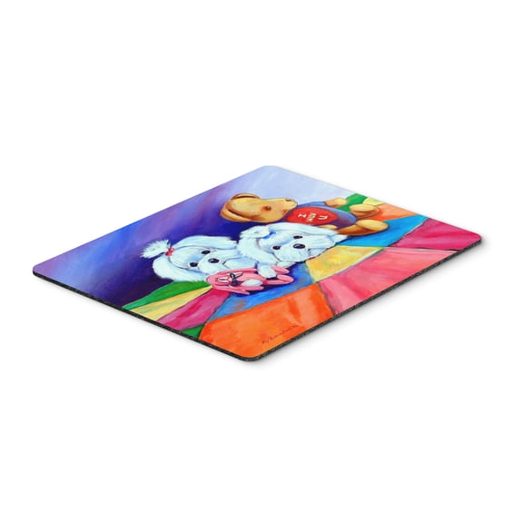 Carolines Treasures 7515MP Maltese Mouse Pad Hot Pad or Trivet Large multicolor