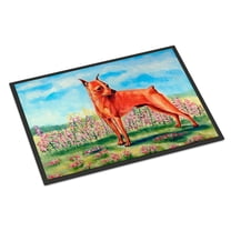 Carolines Treasures 7516JMAT Min Pin Doormat 24x36 36"L x 24"W multicolor