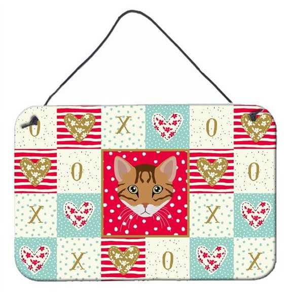 Carolines Treasures CK5102DS812 8 x 12 in. Cheetoh Cat Love Wall or Door Hanging Prints