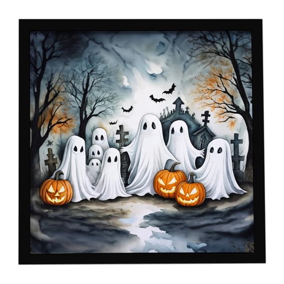 Carolines Treasures 8 x 8 in. Ghosts Spooky Halloween Framed Metal Print