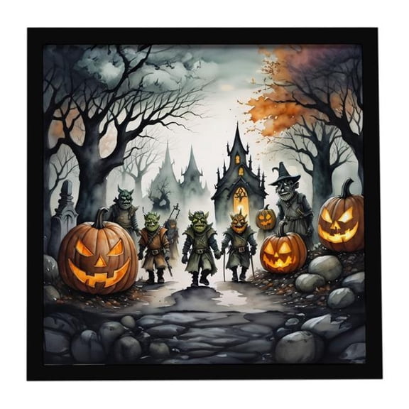 Carolines Treasures 8 x 8 in. Orcs Spooky Halloween Framed Metal Print