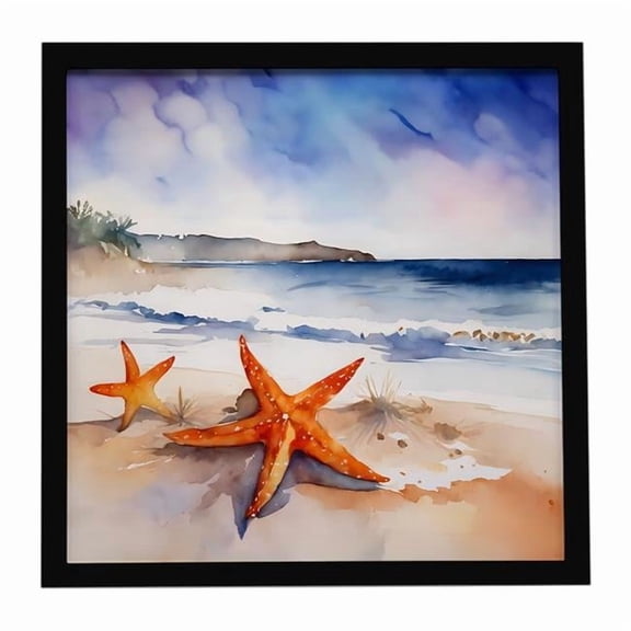 Carolines Treasures 8 x 8 in. Starfish Framed Metal Print