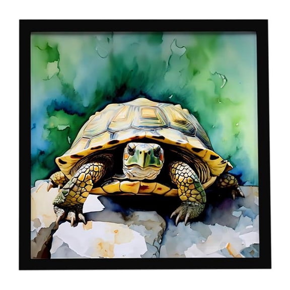Carolines Treasures 8 x 8 in. Turtles Tortoises Framed Metal Print