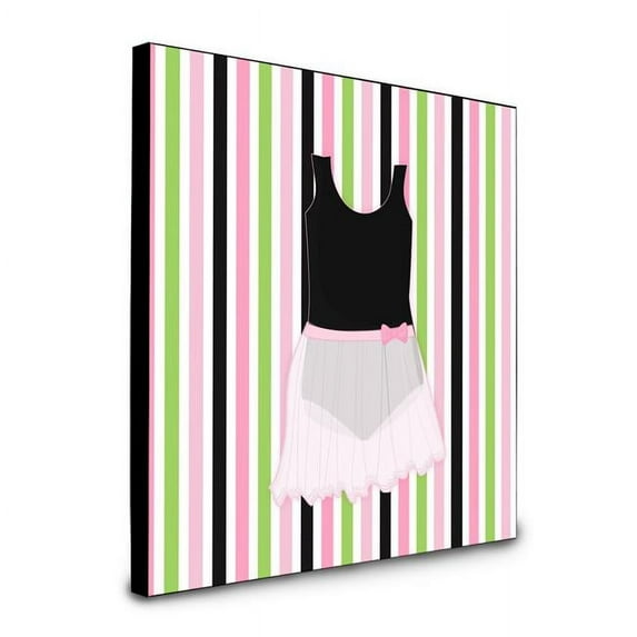 Carolines Treasures 8 x 8 x 0.625 in. Ballerina Leotard & Skirt Artwork Panel Wall Decor