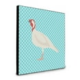 thumbnail image 1 of Carolines Treasures  8 x 8 x 0.625 in. Beltsville Small White Turkey Hen Blue Check Artwork Panel Wall Decor, 1 of 1