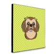thumbnail image 1 of Caroline's Treasures BB1311UP88 Checkerboard Lime Green Chocolate Brown Shih Tzu Artwork Wall Panel, , multicolor, 1 of 1