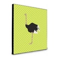thumbnail image 1 of Carolines Treasures  8 x 8 x 0.625 in. Common Ostrich Green Artwork Panel Wall Decor, 1 of 1