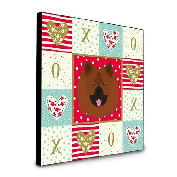 Carolines Treasures CK5199UP88 Eurasier Love Artwork Wall Panel, Red, , multicolor