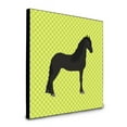 thumbnail image 1 of Carolines Treasures  8 x 8 x 0.625 in. Friesian Horse Green Artwork Panel Wall Decor, 1 of 1