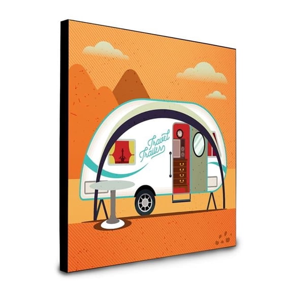 Carolines Treasures BB5480UP88 8 x 8 x 0.625 in. Greatest Adventure New Camper Artwork Panel Wall Decor