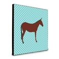 thumbnail image 1 of Carolines Treasures BB8024UP88 8 x 8 x 0.625 in. Hinny Horse Donkey Blue Check Artwork Panel Wall Decor, 1 of 1