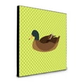 thumbnail image 1 of Carolines Treasures BB7692UP88 8 x 8 x 0.625 in. Khaki Campbell Duck Green Artwork Panel Wall Decor, 1 of 1