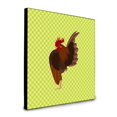 thumbnail image 1 of Carolines Treasures  8 x 8 x 0.625 in. Malaysian Serama Chicken Green Artwork Panel Wall Decor, 1 of 1