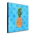thumbnail image 1 of Carolines Treasures  8 x 8 x 0.625 in. Pineapple Blue Polkadot Artwork Panel Wall Decor, 1 of 1