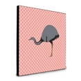thumbnail image 1 of Carolines Treasures  8 x 8 x 0.625 in. Rhea Pink Check Artwork Panel Wall Decor, 1 of 1